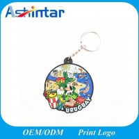 Home Decoration Custom Rubber Keychain / Plastic Soft PVC Keychain